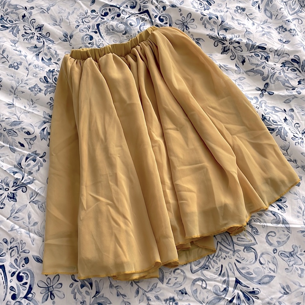 Bailey’s Blossoms Aurora Mustard Maxi Skirt size 3t